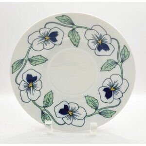 Rorstrand Sweden Sylvia Pattern Saucer Plate Designer Sylvia Leuchovius MCM 70's